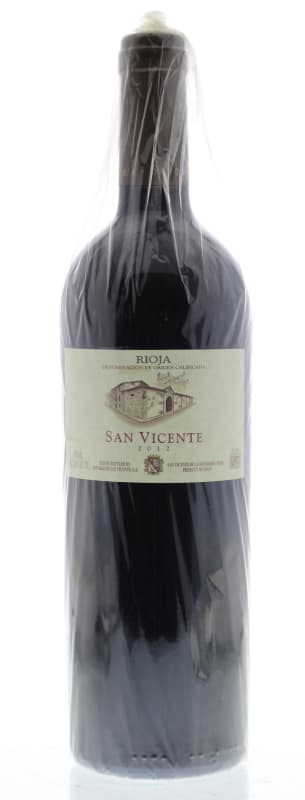 Senorio de San Vicente Rioja 2012 Front Bottle Shot