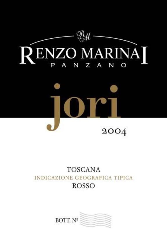Renzo Marinai Toscana Jori Rosso 2004 Front Label