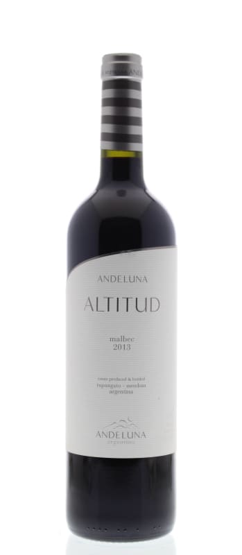 Andeluna Altitud Malbec 2013 Front Bottle Shot
