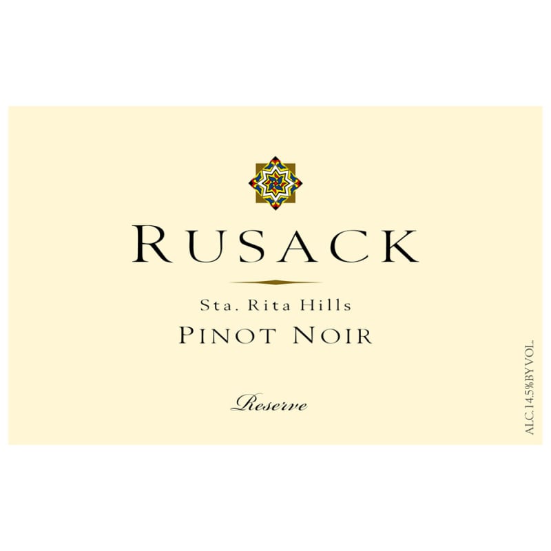 Rusack Sta. Rita Hills Reserve Pinot Noir 2011 Front Label