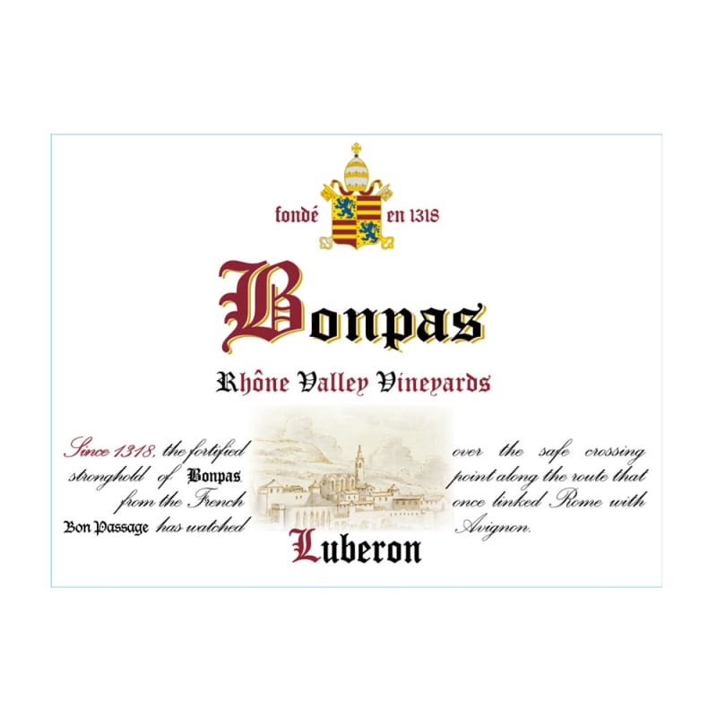 Bonpas Luberon Blanc 2013 Front Label
