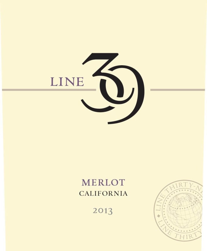 Line 39 Merlot 2013 Front Label