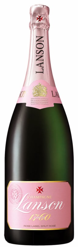 Lanson Rose Label Brut (1.5 Liter Magnum) Front Bottle Shot