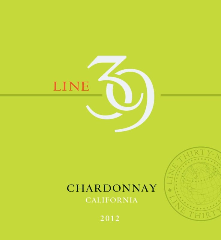 Line 39 Chardonnay 2012 Front Label