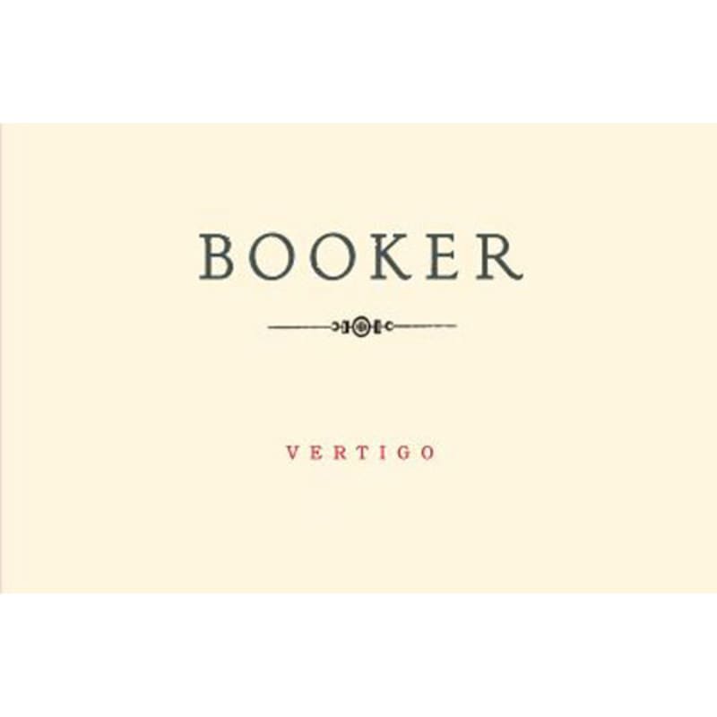 Booker Vineyard Vertigo 2013 Front Label