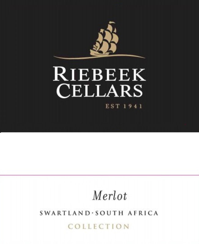 Riebeek Cellars Merlot 2015 Front Label
