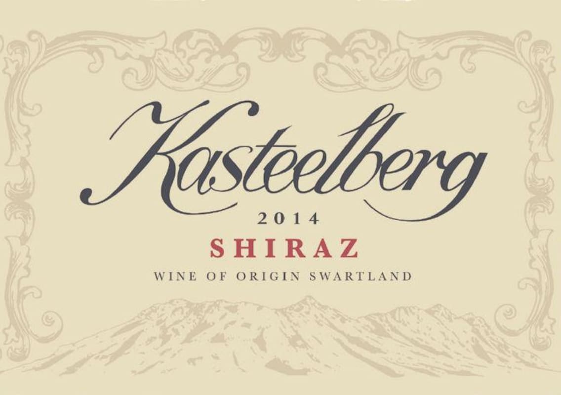 Riebeek Cellars Kasteelberg Shiraz 2014 Front Label