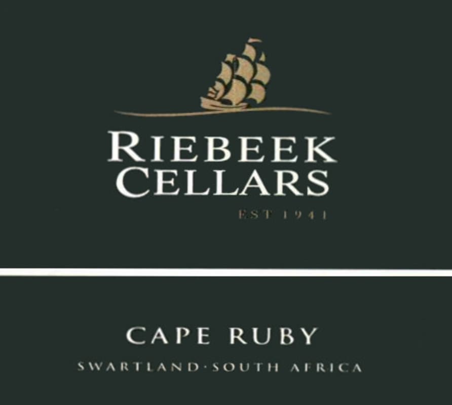 Riebeek Cellars Cape Ruby Port Front Label