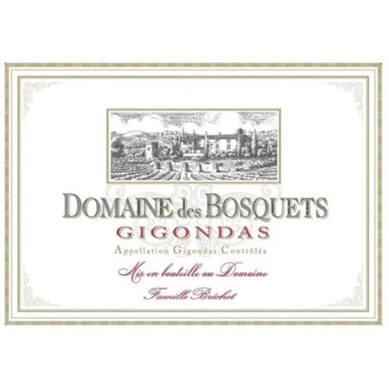 Domaine des Bosquets Gigondas Reserve 2013 Front Label