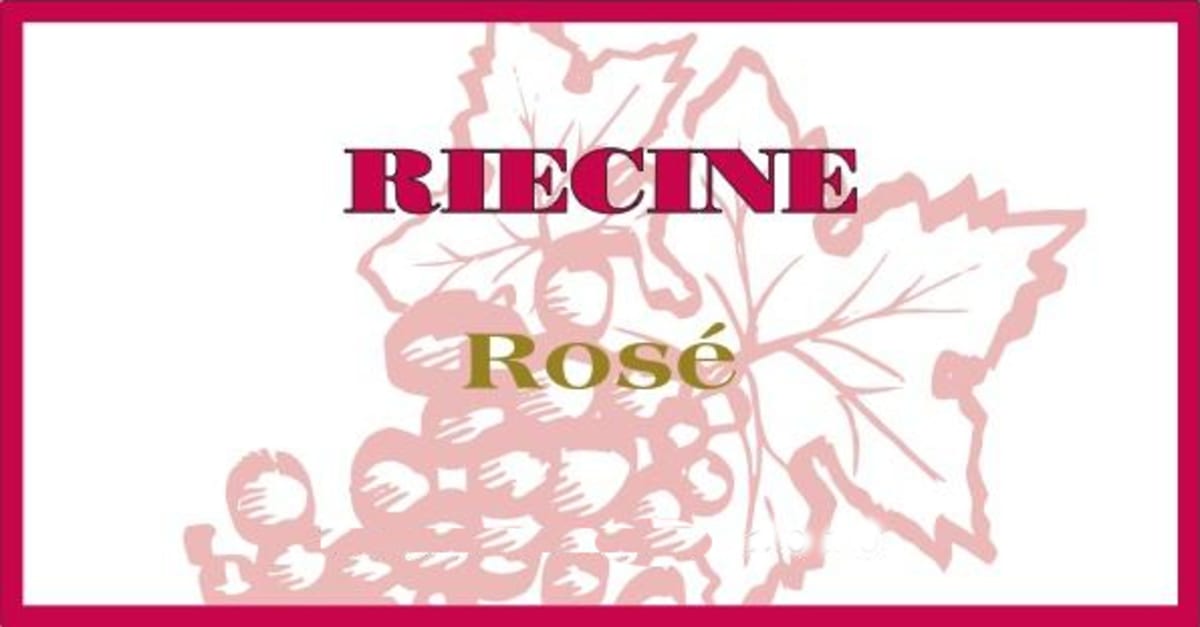 Riecine Toscana Rose 2013 Front Label