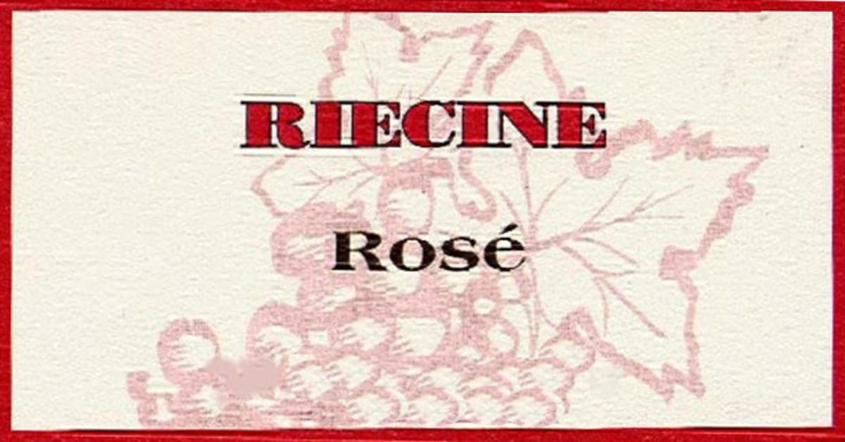 Riecine Toscana Rose 2008 Front Label