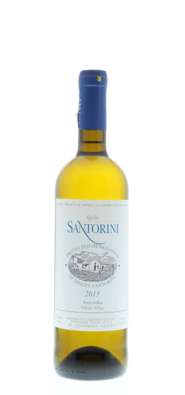Sigalas Santorini Assyrtiko 2015 Front Bottle Shot