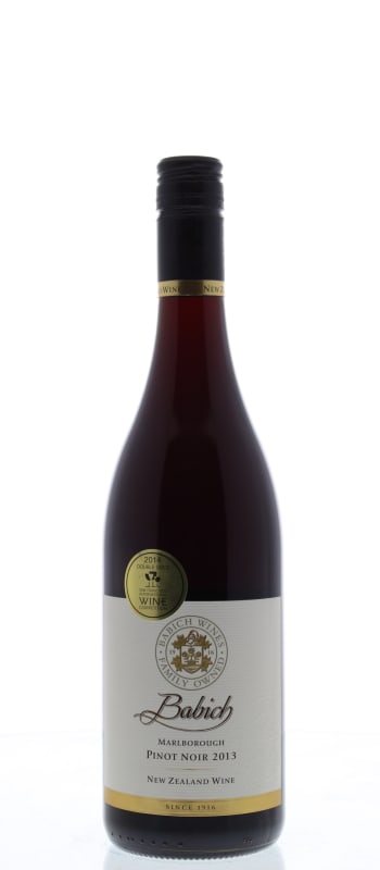 Babich Marlborough Pinot Noir 2013 Front Bottle Shot