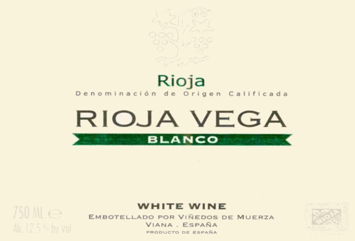 Rioja Vega Blanco 2012 Front Label