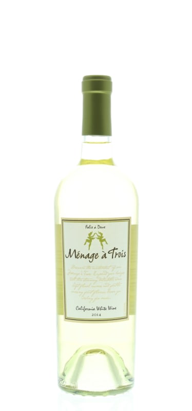 Menage a Trois White Blend 2014 Front Bottle Shot