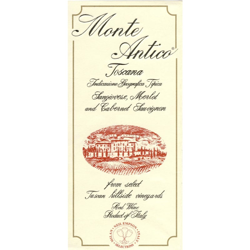Monte Antico Rosso 2011 Front Label