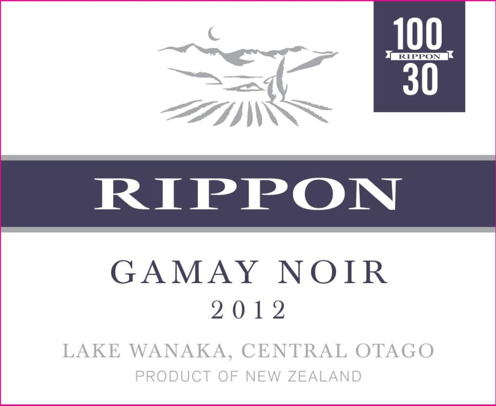 Rippon Vineyard Gamay Noir 2012 Front Label