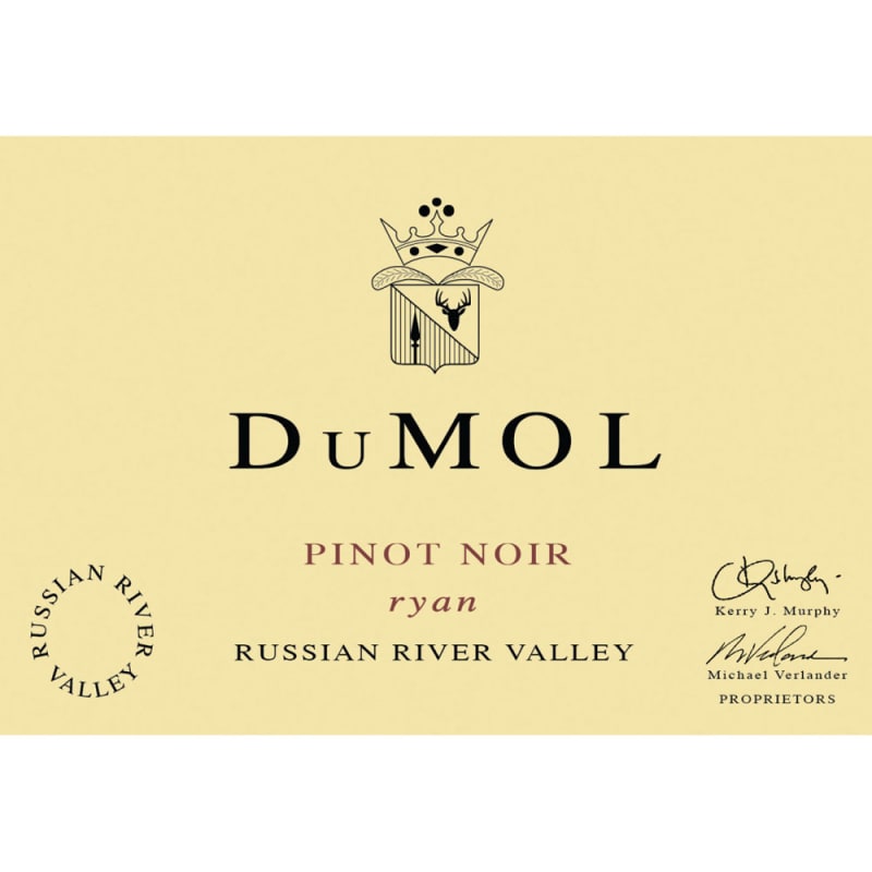DuMOL Ryan Pinot Noir 2011 Front Label