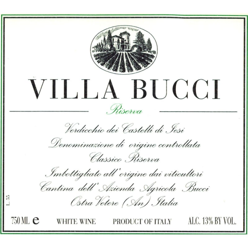 Bucci Villa Bucci Riserva Verdicchio 2012 Front Label