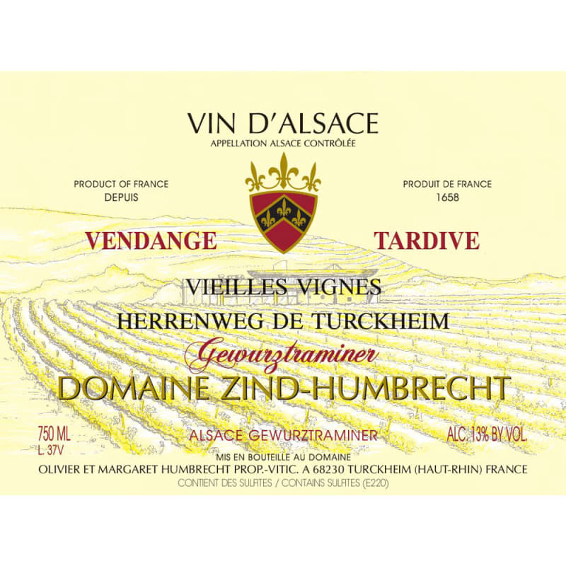 Zind-Humbrecht Gewurztraminer Turckheim 2000 Front Label