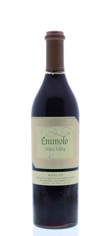 Emmolo Merlot 2013 Front Bottle Shot