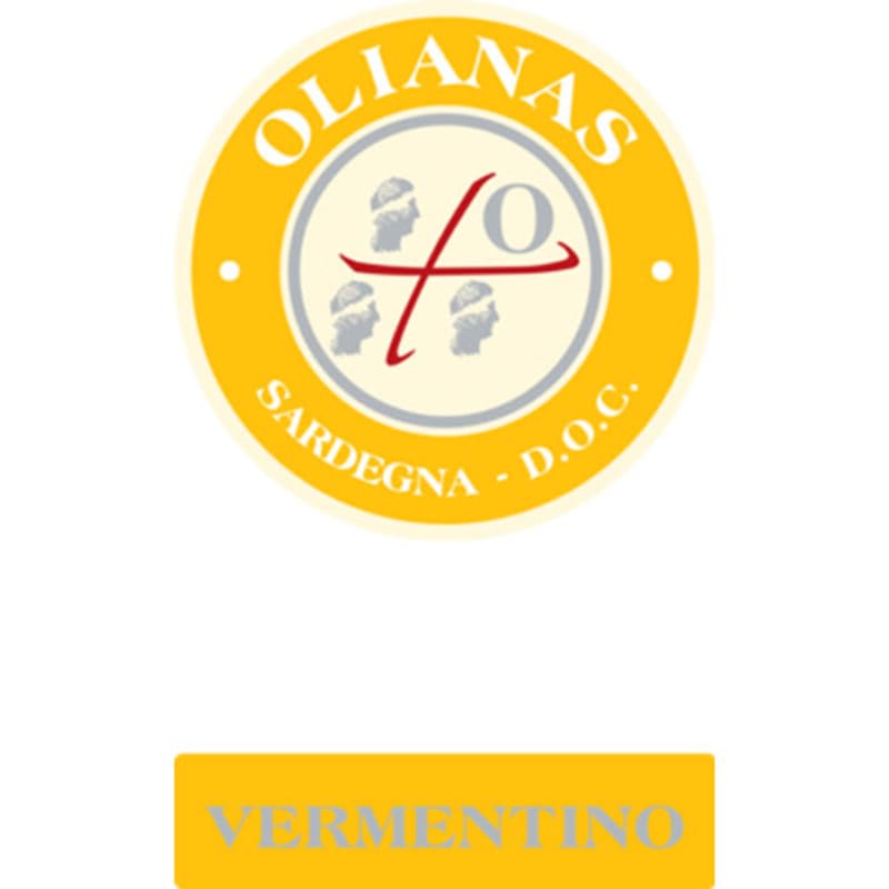 Olianas Vermentino 2013 Front Label