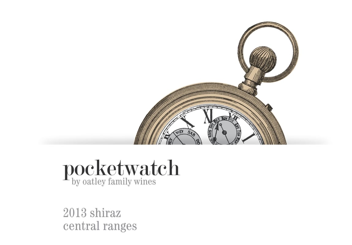 Robert Oatley Pocketwatch Shiraz 2013 Front Label