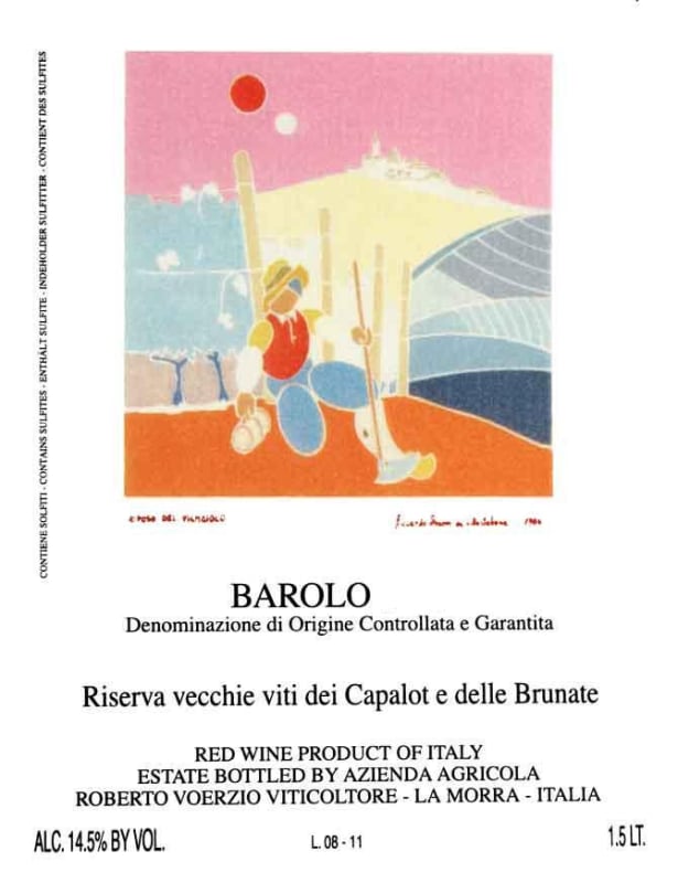 Roberto Voerzio Barolo Brunate 2009 Front Label