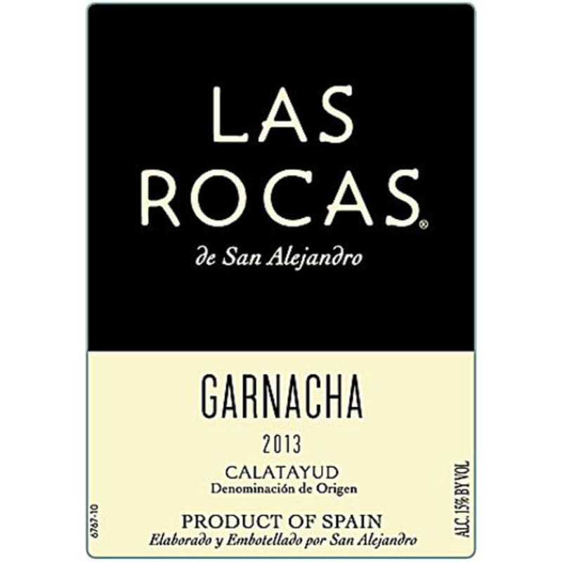 Las Rocas Garnacha 2013 Front Label