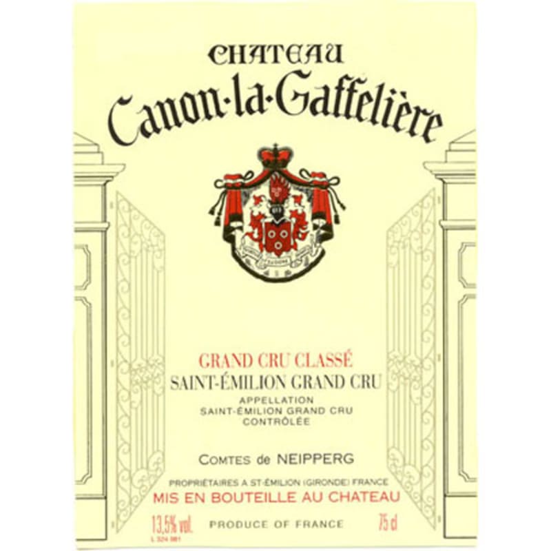 Chateau Canon La Gaffeliere 1998 Front Label