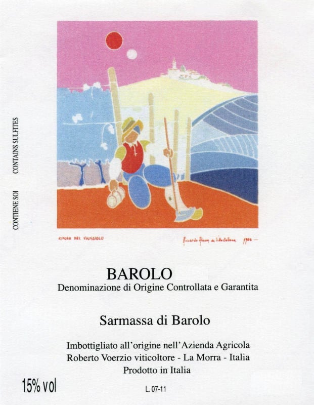 Roberto Voerzio Sarmassa di Barolo 2010 Front Label