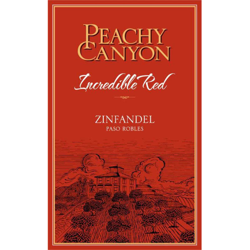 Peachy Canyon Incredible Red Zinfandel 2013 Front Label
