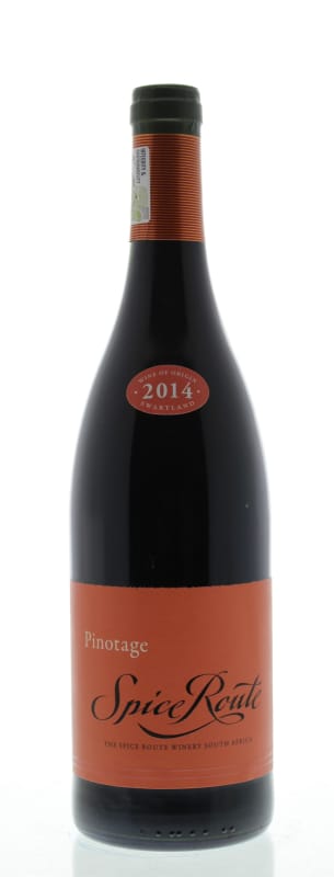 Spice Route Pinotage 2014 Front Bottle Shot