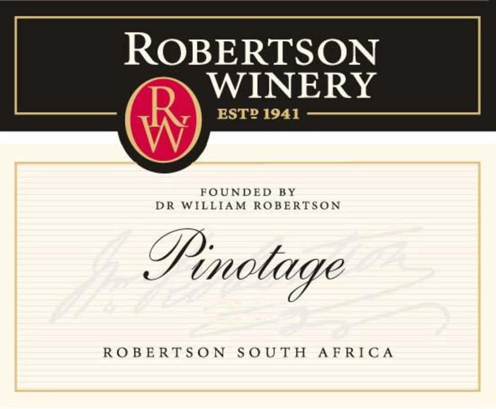 Robertson Pinotage 2013 Front Label