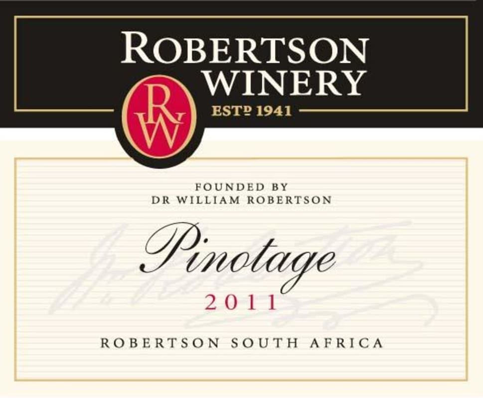 Robertson Pinotage 2011 Front Label