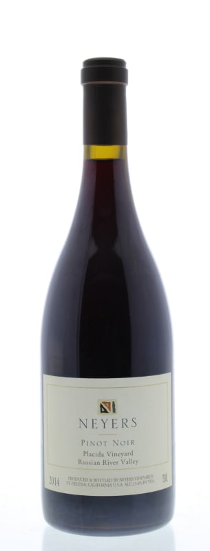 Neyers Placida Vineyard Pinot Noir 2014 Front Bottle Shot