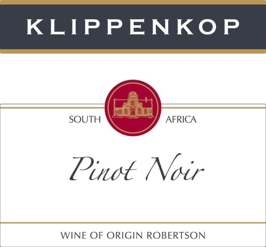 Robertson Klippenkop Pinot Noir 2013 Front Label