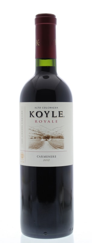 Koyle Royale Carmenere 2012 Front Bottle Shot