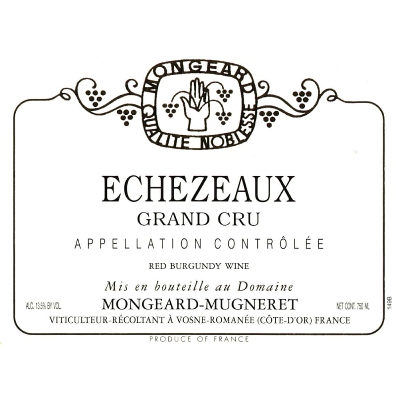 Mongeard-Mugneret Echezeaux Grand Cru 2013 Front Label