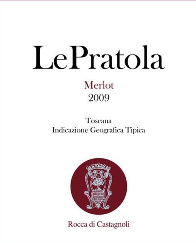 Castagnoli Le Pratola Toscana Merlot 2009 Front Label