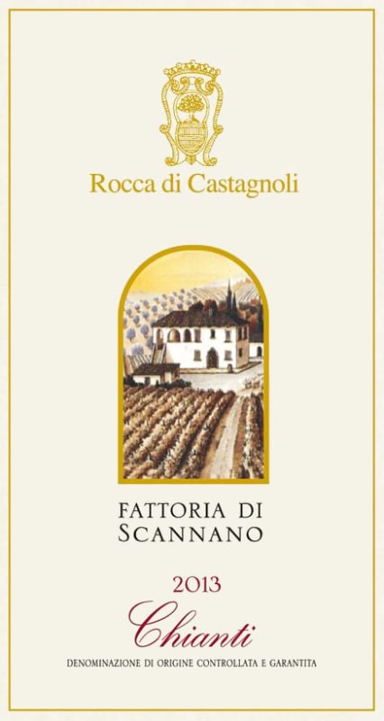 Castagnoli Chianti Fattoria di Scannano 2013 Front Label