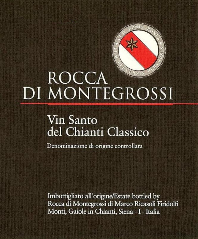 Rocca di Montegrossi Vin Santo del Chianti Classico 2000 Front Label