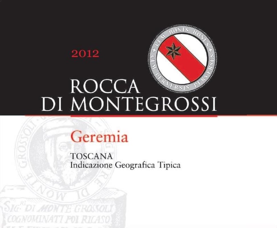 Rocca di Montegrossi Toscana Geremia 2012 Front Label