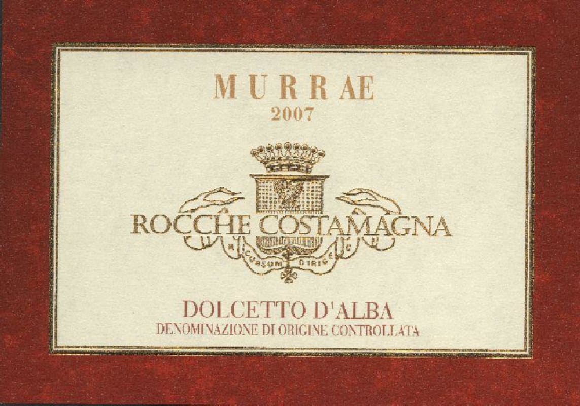 Rocche Costamagna Murrae Dolcetto d'Alba 2007 Front Label