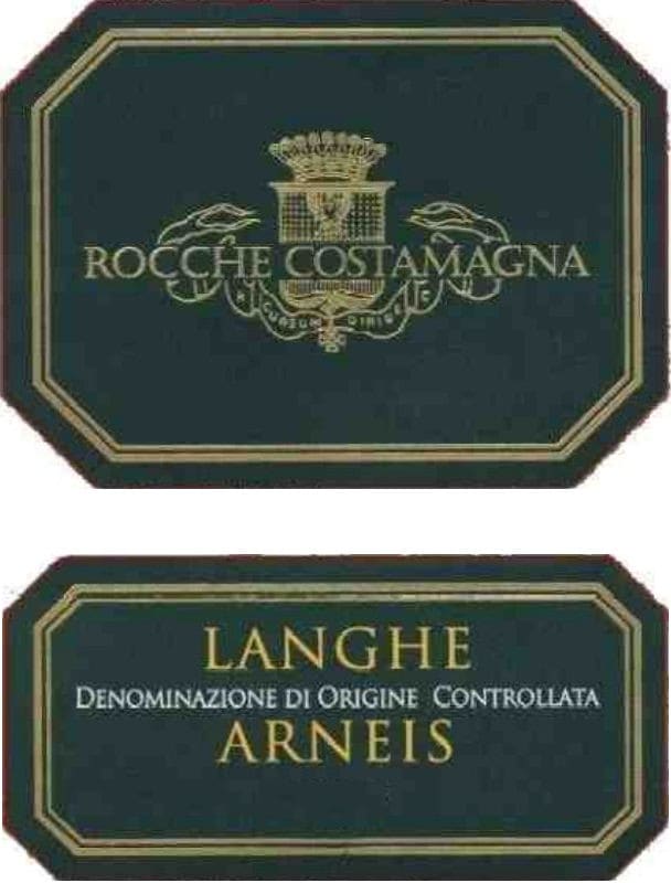 Rocche Costamagna Langhe Arneis 2012 Front Label