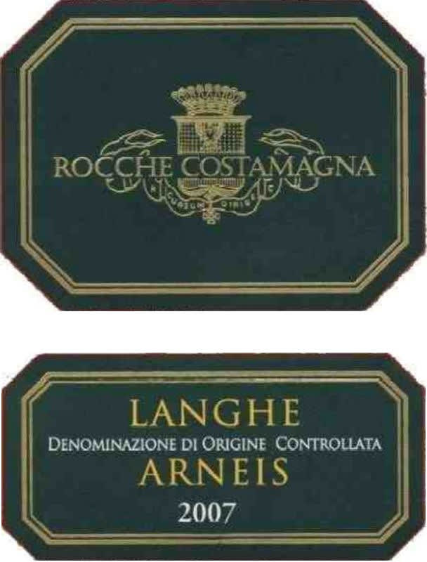 Rocche Costamagna Langhe Arneis 2007 Front Label