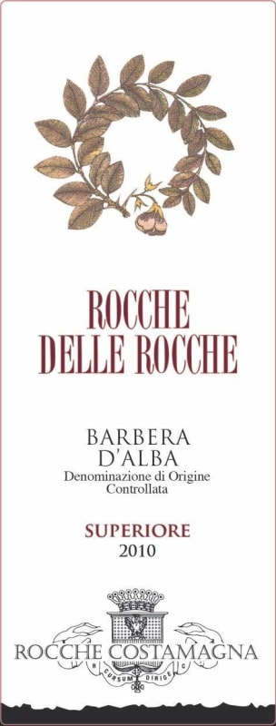 Rocche Costamagna Rocche delle Rocche Barbera d'Alba Superiore 2010 Front Label