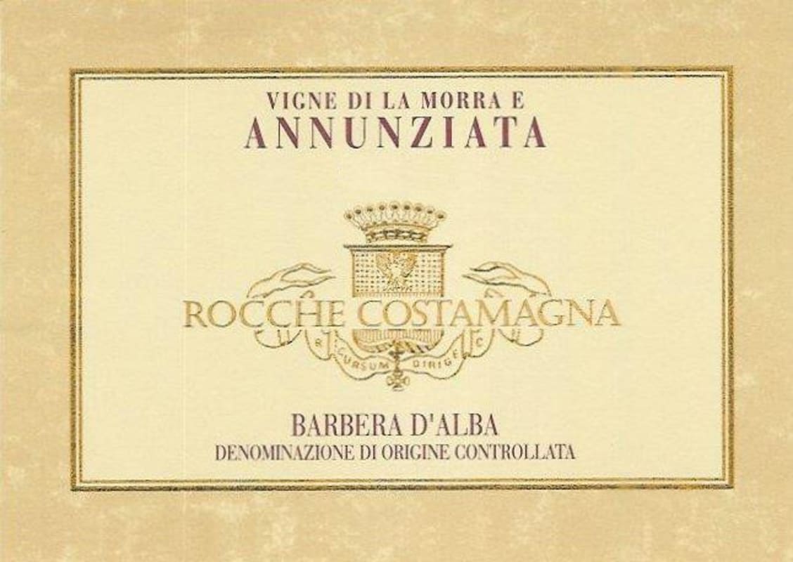 Rocche Costamagna Annunziata Barbera d'Alba 2007 Front Label