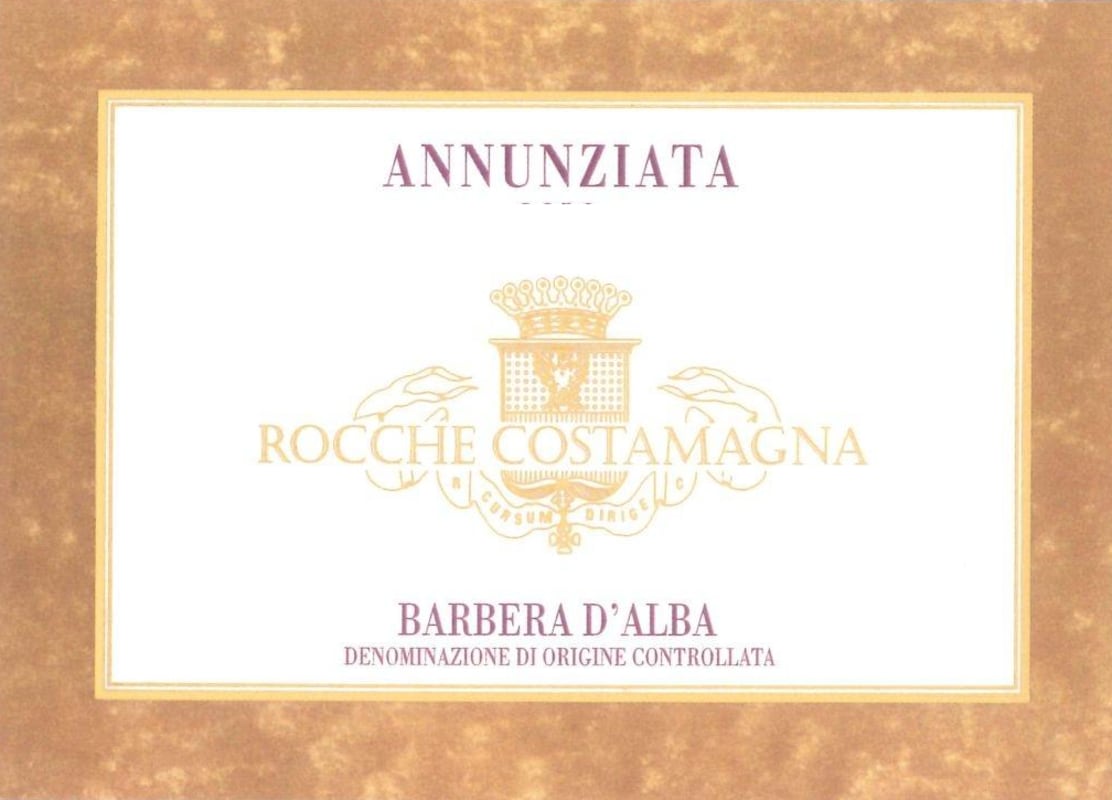 Rocche Costamagna Annunziata Barbera d'Alba 2013 Front Label