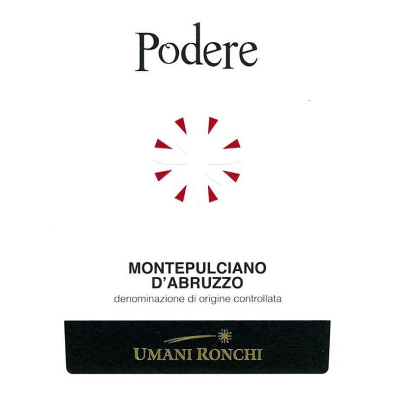 Umani Ronchi Podere Montepulciano d'Abruzzo 2014 Front Label